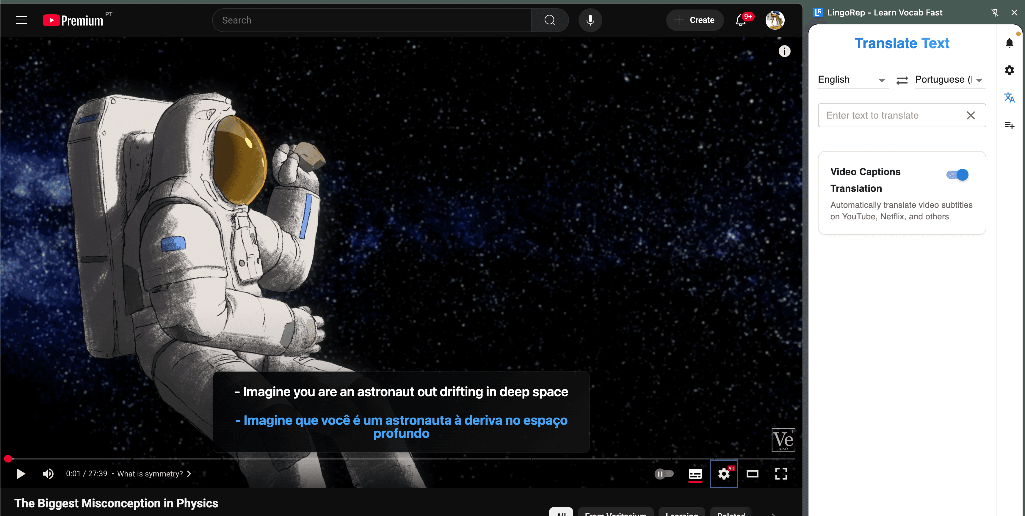 Screenshot with sidebar